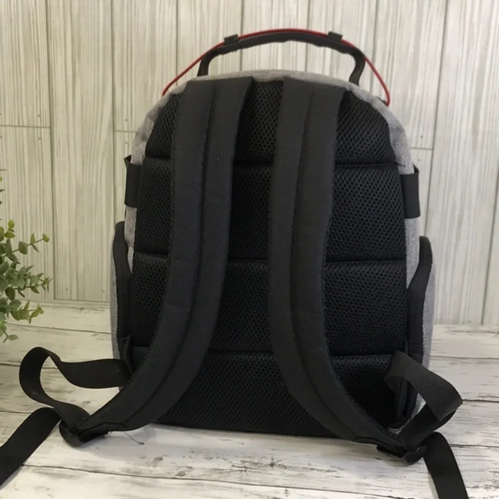 USA Gear Gray and Black Camera Backpack Bag